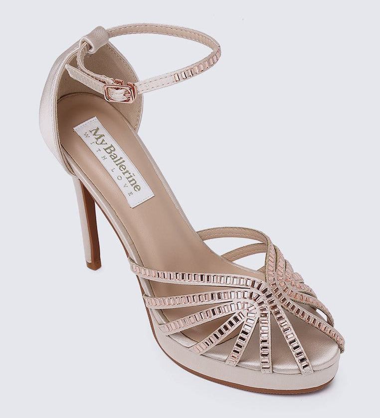Dulce Comfy Heels In AlmondShoes - myballerine