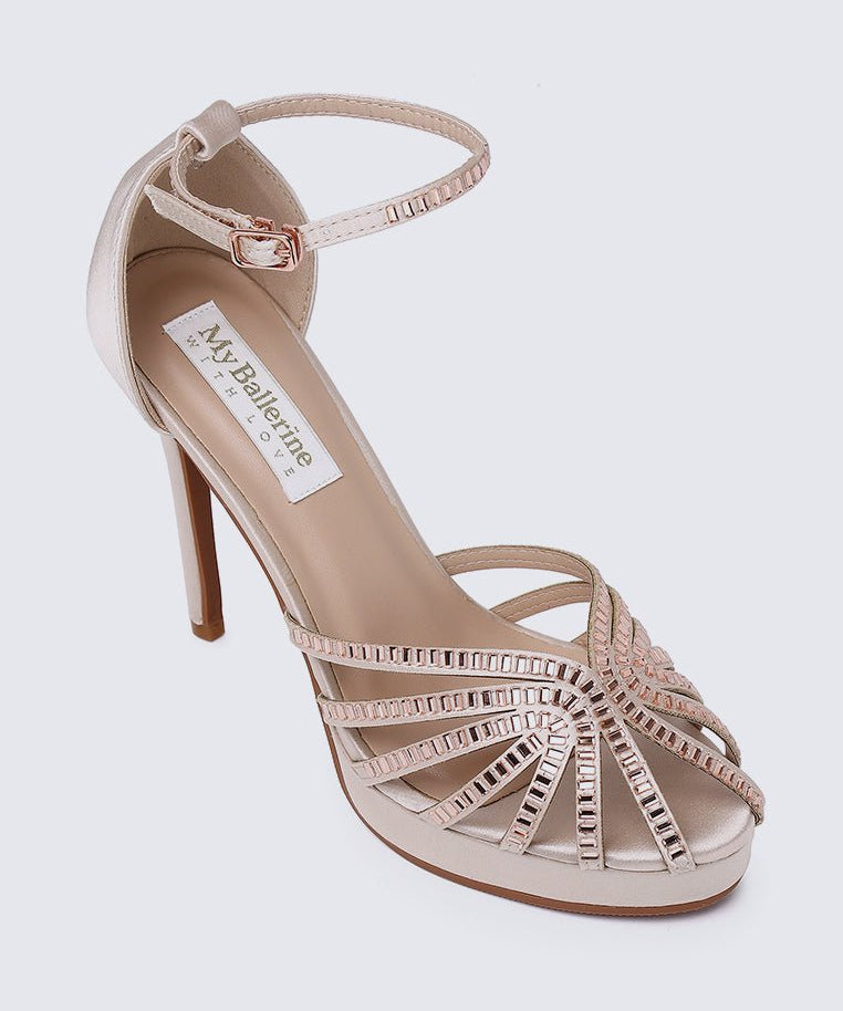 Dulce Comfy Heels In AlmondShoes - myballerine