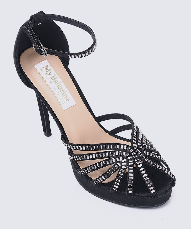 Dulce Comfy Heels In BlackShoes - myballerine