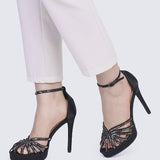 Dulce Comfy Heels In BlackShoes - myballerine