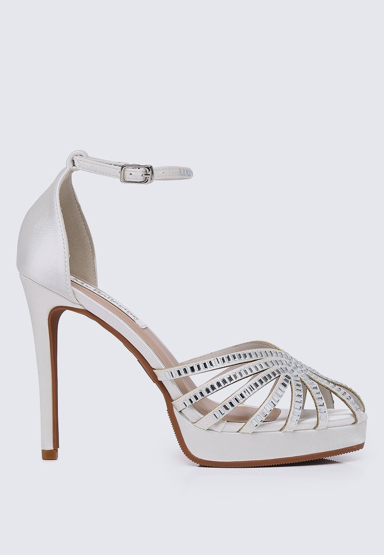 Dulce Comfy Heels In IvoryShoes - myballerine