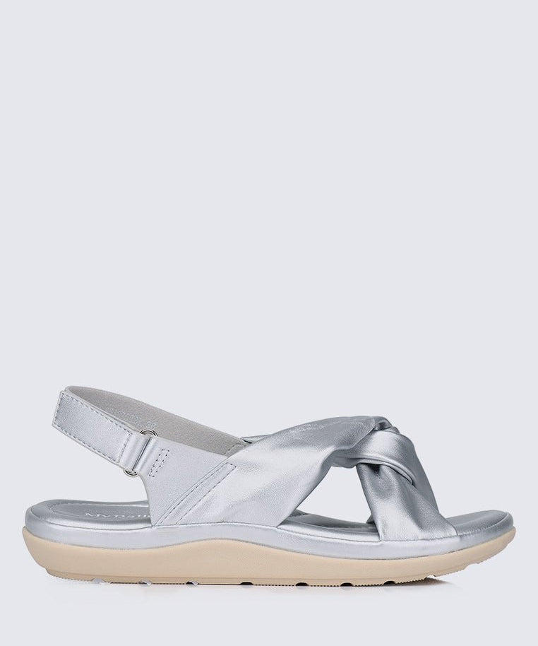 Easy Step Comfy Sandals In SilverShoes - myballerine