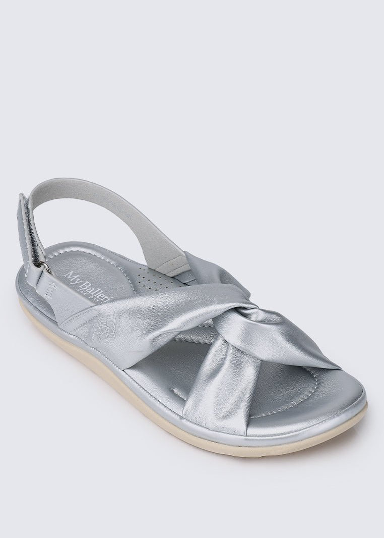 Easy Step Comfy Sandals In SilverShoes - myballerine