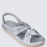 Easy Step Comfy Sandals In SilverShoes - myballerine