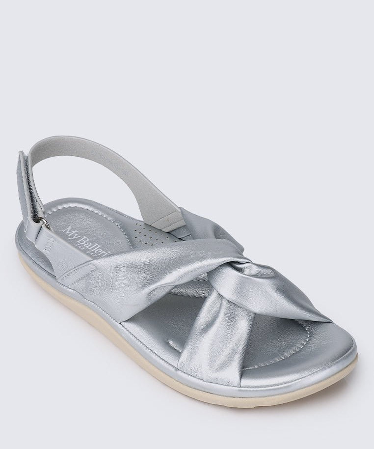 Easy Step Comfy Sandals In SilverShoes - myballerine