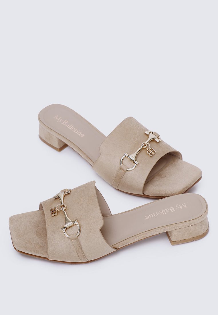 Ebony Comfy Sandals In AlmondSandals - myballerine
