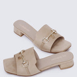 Ebony Comfy Sandals In AlmondSandals - myballerine