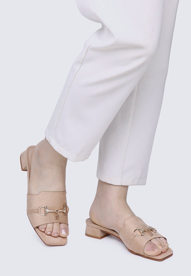 Ebony Comfy Sandals In AlmondSandals - myballerine