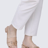 Ebony Comfy Sandals In AlmondSandals - myballerine