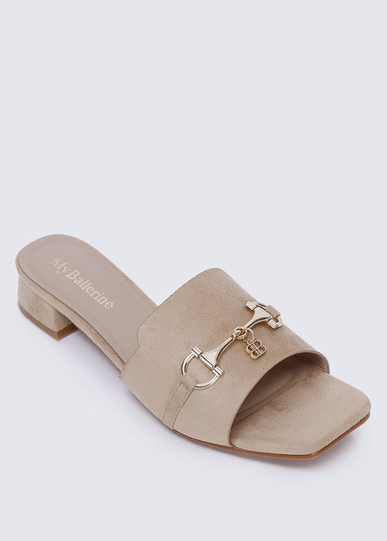 Ebony Comfy Sandals In AlmondShoes - myballerine
