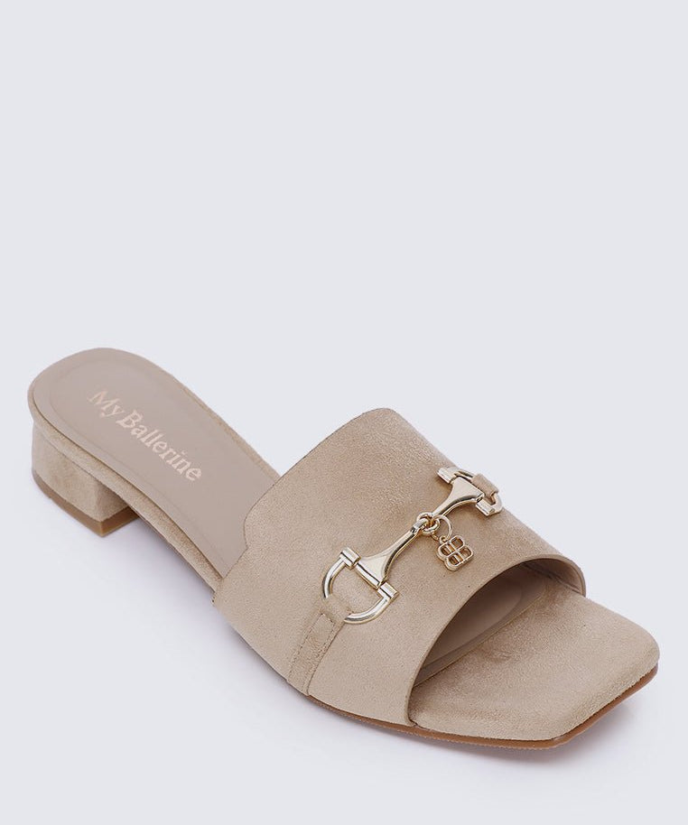 Ebony Comfy Sandals In AlmondShoes - myballerine