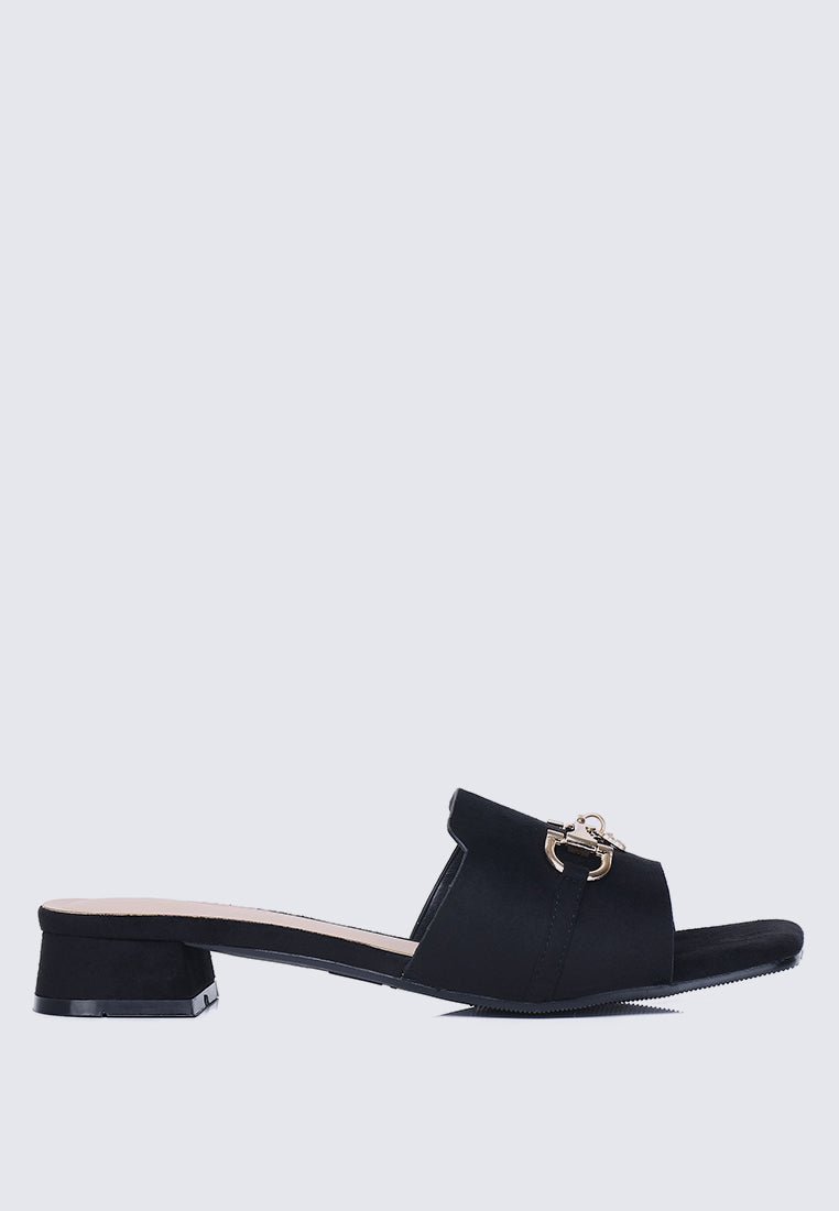 Ebony Comfy Sandals In BlackSandals - myballerine