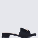 Ebony Comfy Sandals In BlackSandals - myballerine