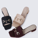 Ebony Comfy Sandals In MaroonSandals - myballerine