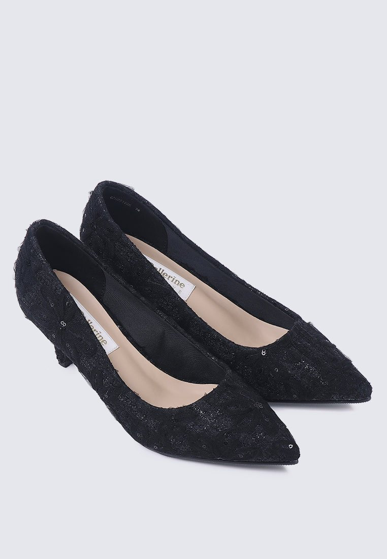 Elara Comfy Pumps In BlackPumps - myballerine