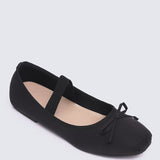 Eleanee Comfy Ballerina In Black - myballerine