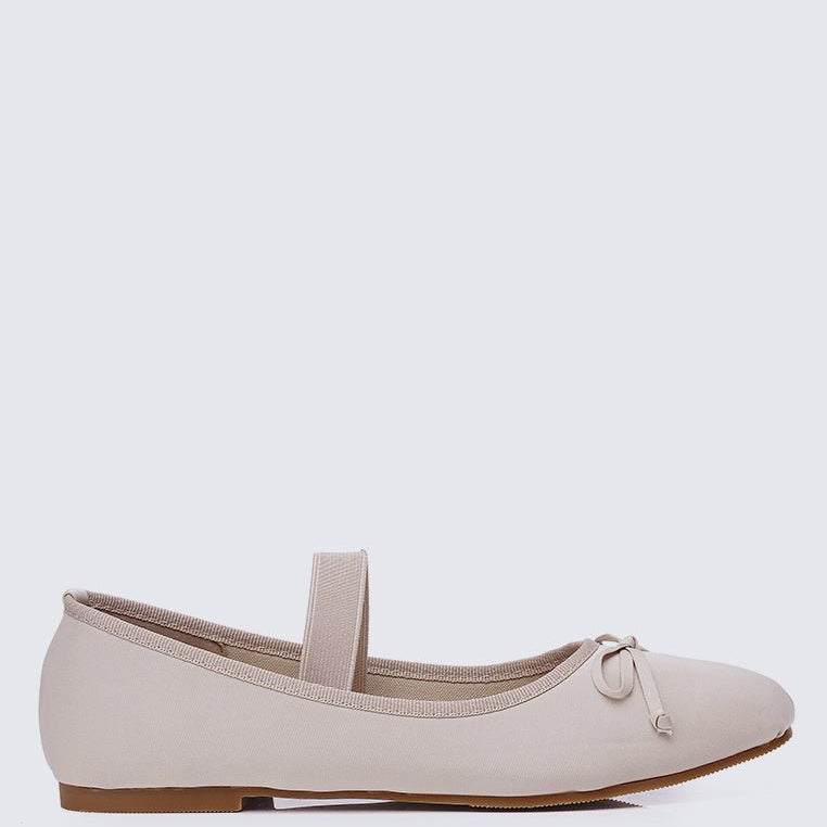 Eleanee Comfy Ballerina In Nude - myballerine