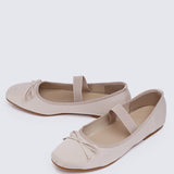 Eleanee Comfy Ballerina In Nude - myballerine