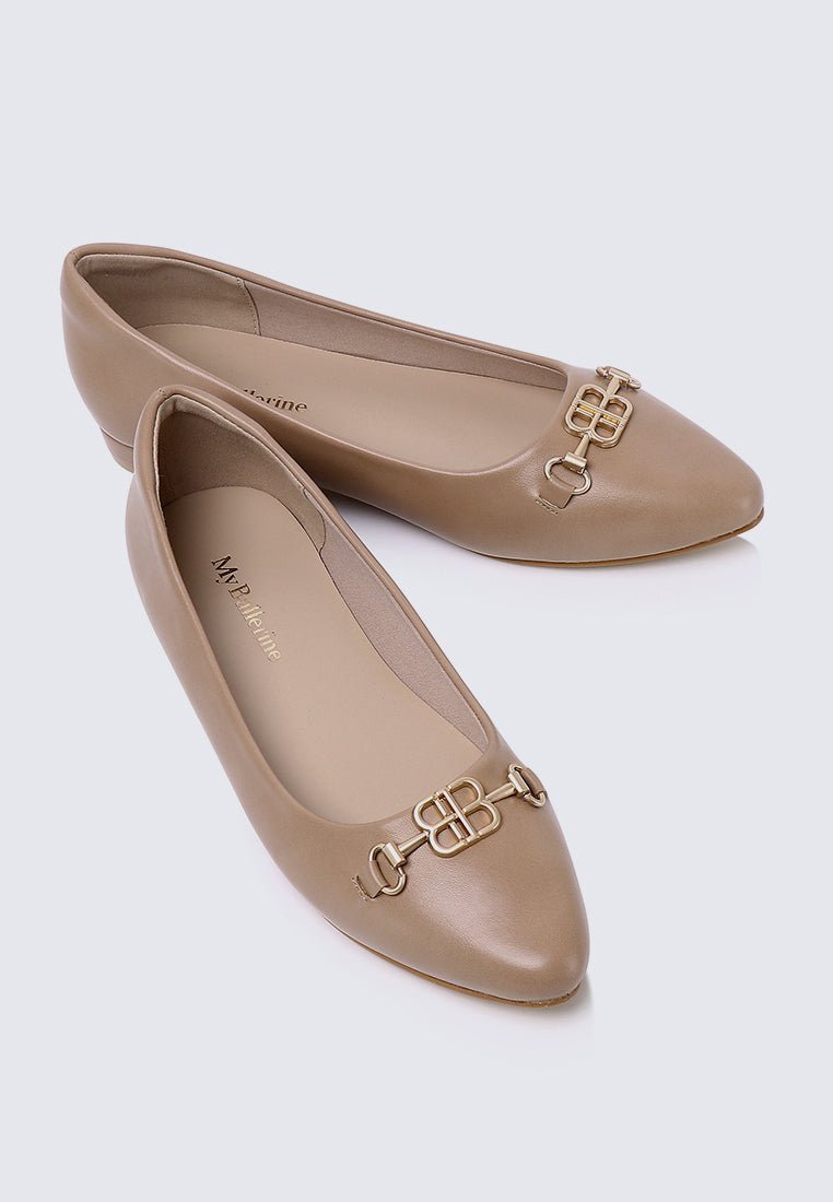 Elisa Comfy Pumps In AlmondPumps - myballerine