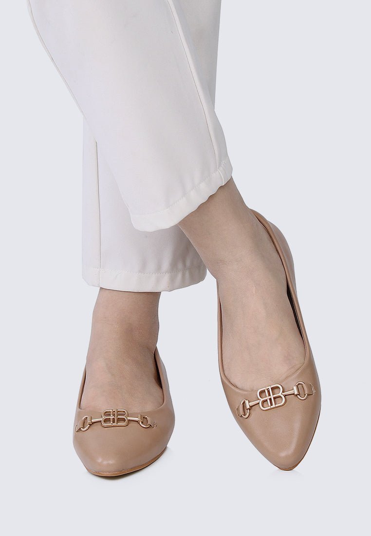 Elisa Comfy Pumps In AlmondPumps - myballerine