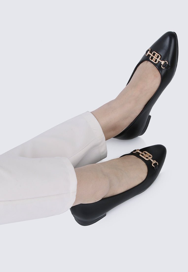 Elisa Comfy Pumps In BlackShoes - myballerine