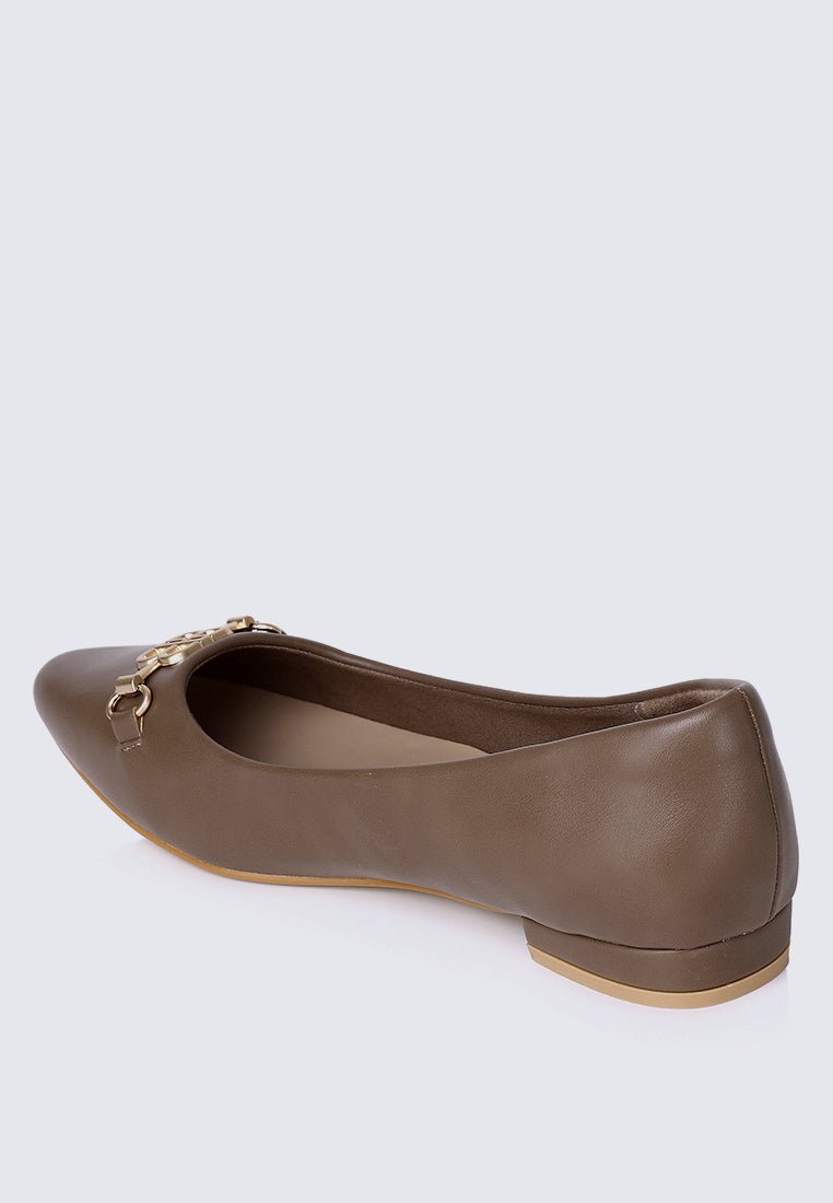 Elisa Comfy Pumps In TaupeShoes - myballerine