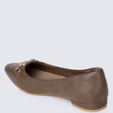 Elisa Comfy Pumps In TaupeShoes - myballerine