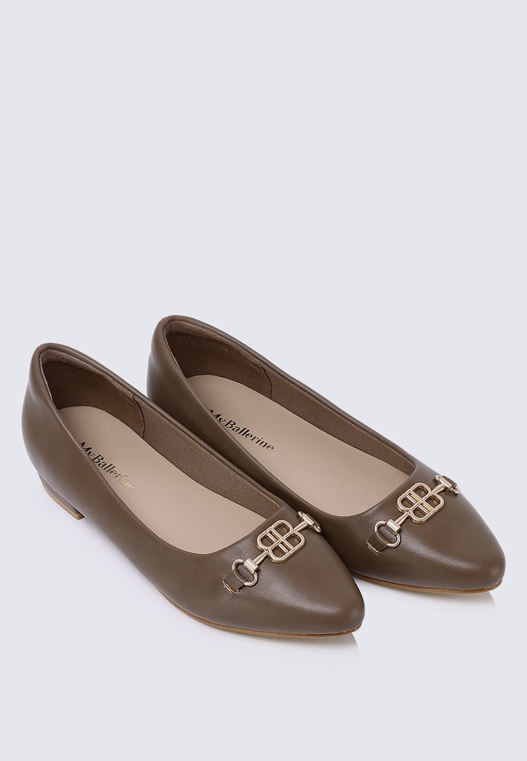 Elisa Comfy Pumps In TaupeShoes - myballerine