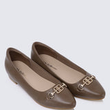 Elisa Comfy Pumps In TaupeShoes - myballerine