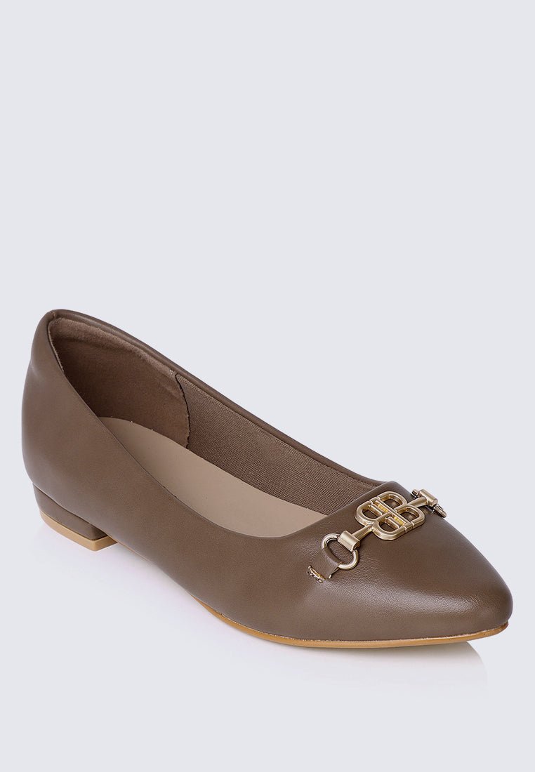 Elisa Comfy Pumps In TaupeShoes - myballerine