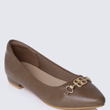 Elisa Comfy Pumps In TaupeShoes - myballerine