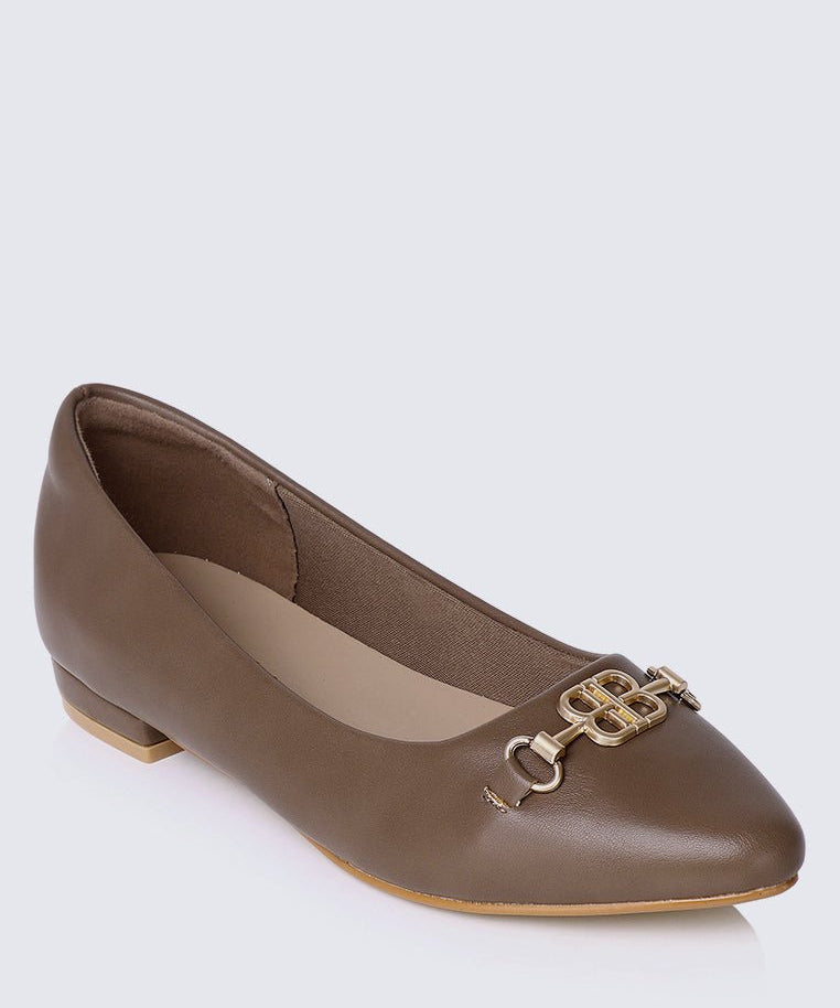 Elisa Comfy Pumps In TaupeShoes - myballerine
