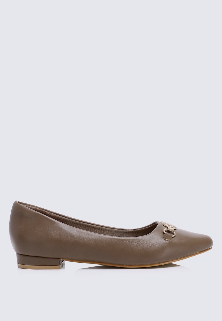 Elisa Comfy Pumps In TaupeShoes - myballerine