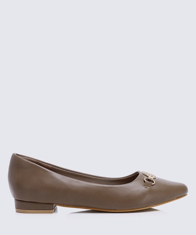 Elisa Comfy Pumps In TaupeShoes - myballerine
