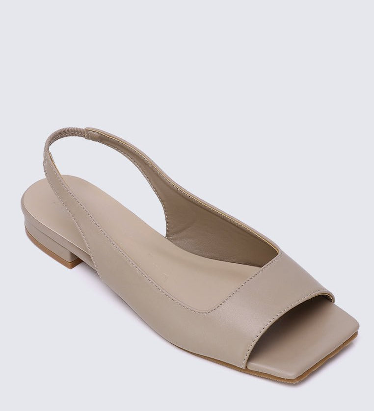 Eliz Comfy Sandals AlmondShoes - myballerine