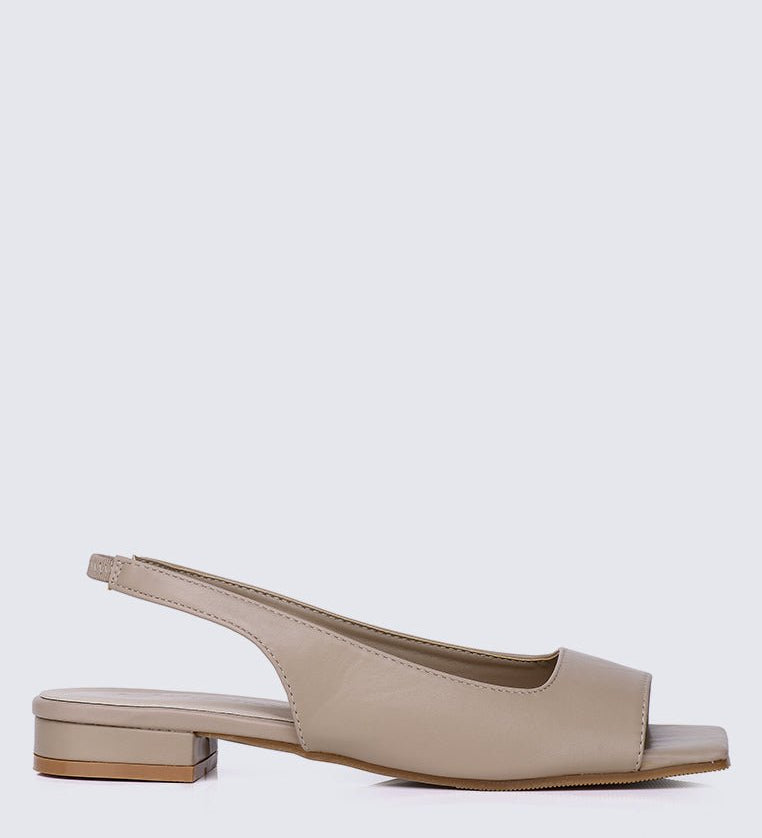 Eliz Comfy Sandals AlmondShoes - myballerine