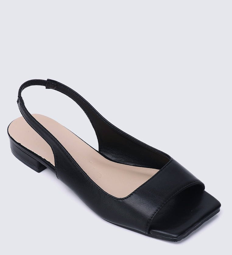 Eliz Comfy Sandals BlackShoes - myballerine