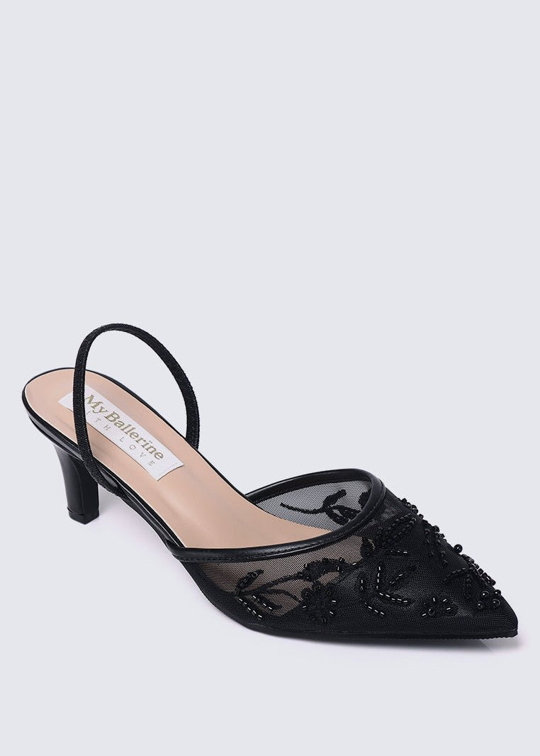Elowen Comfy Heels In BlackHeels - myballerine