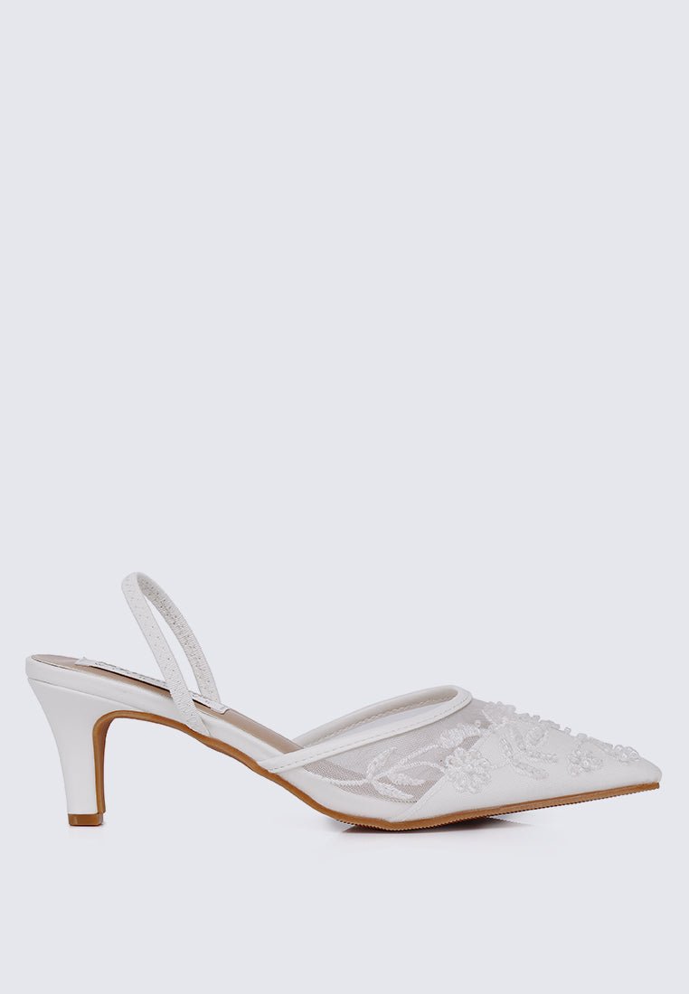 Elowen Comfy Heels In IvoryHeels - myballerine