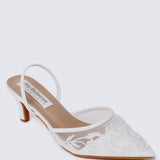 Elowen Comfy Heels In IvoryHeels - myballerine