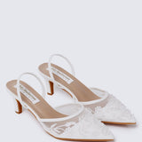 Elowen Comfy Heels In IvoryHeels - myballerine