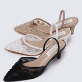 Elowen Comfy Heels In Rose GoldHeels - myballerine