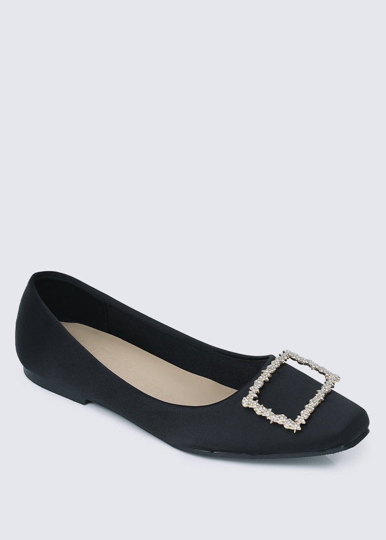 Elsa Comfy Ballerina In BlackShoes - myballerine