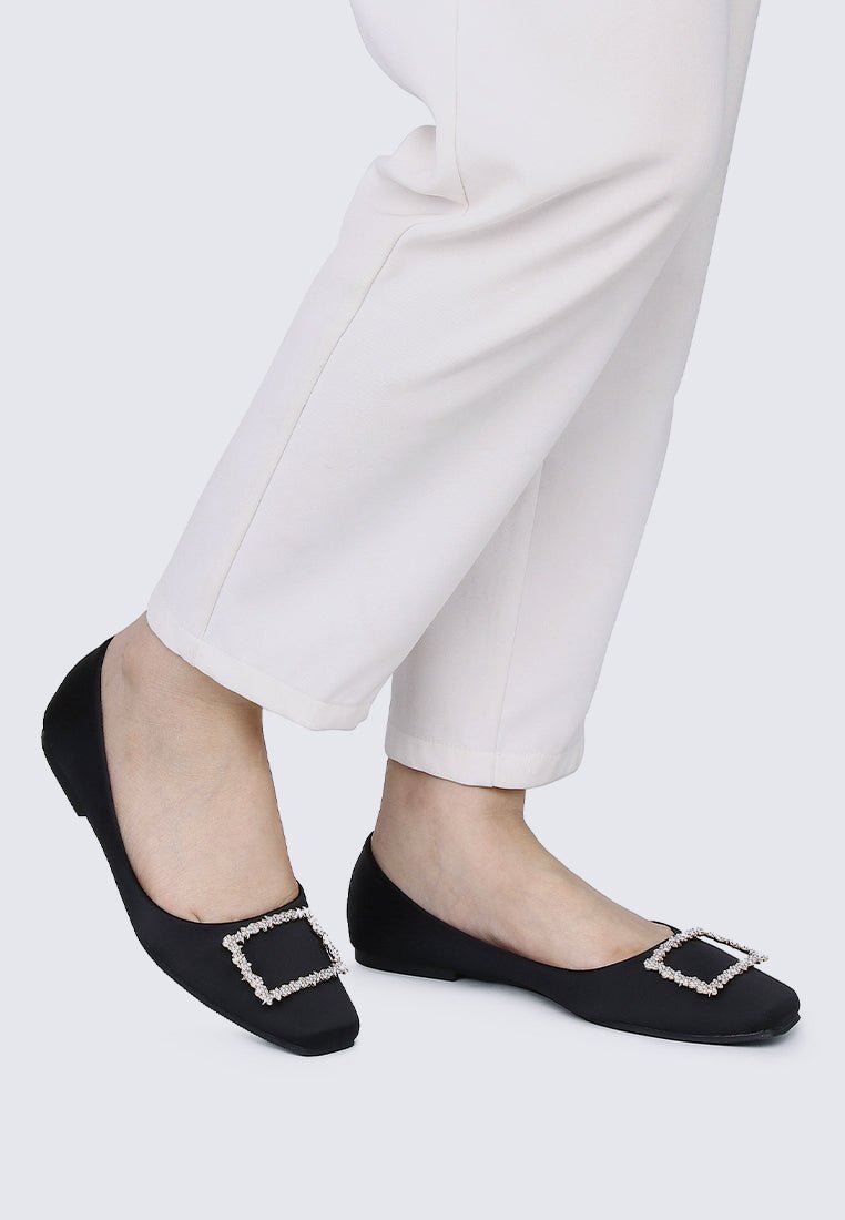 Elsa Comfy Ballerina In BlackShoes - myballerine