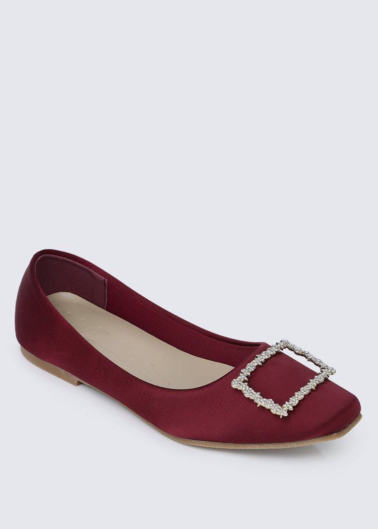 Elsa Comfy Ballerina In MaroonShoes - myballerine