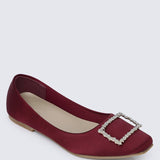 Elsa Comfy Ballerina In MaroonShoes - myballerine