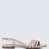 Elsie Comfy Sandals In AlmondShoes - myballerine