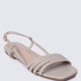 Elsie Comfy Sandals In AlmondShoes - myballerine
