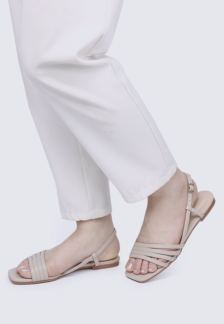 Elsie Comfy Sandals In AlmondShoes - myballerine