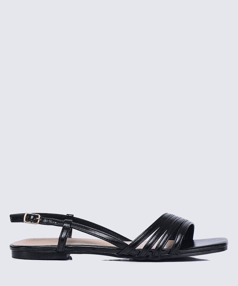 Elsie Comfy Sandals In BlackShoes - myballerine